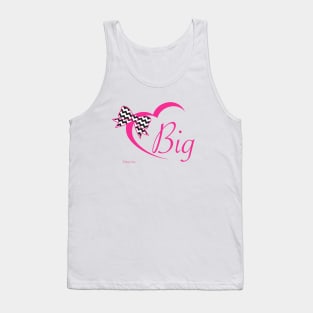 Big sister - Heart and Chevron Bow Tank Top